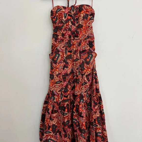 House of Harlow 1960 | Dresses | Nwt House Of Harlow 96 Paisley Print 100  Cotton Halter Maxi Dress Wpockets | Poshmark